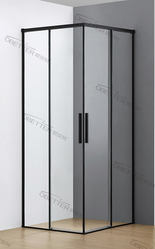 What are the considerations for ventilation and airflow in a glass corner entry shower enclosure to prevent moisture buildup and mold growth?