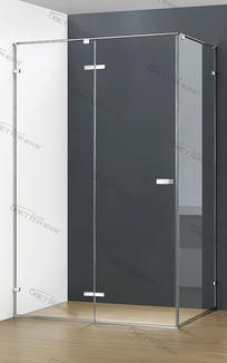 What maintenance is required to keep a glass quadrant shower enclosure clean and in good condition?